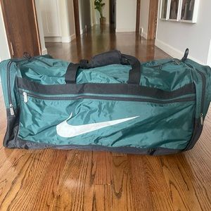 Large Green NIKE Duffel Bag